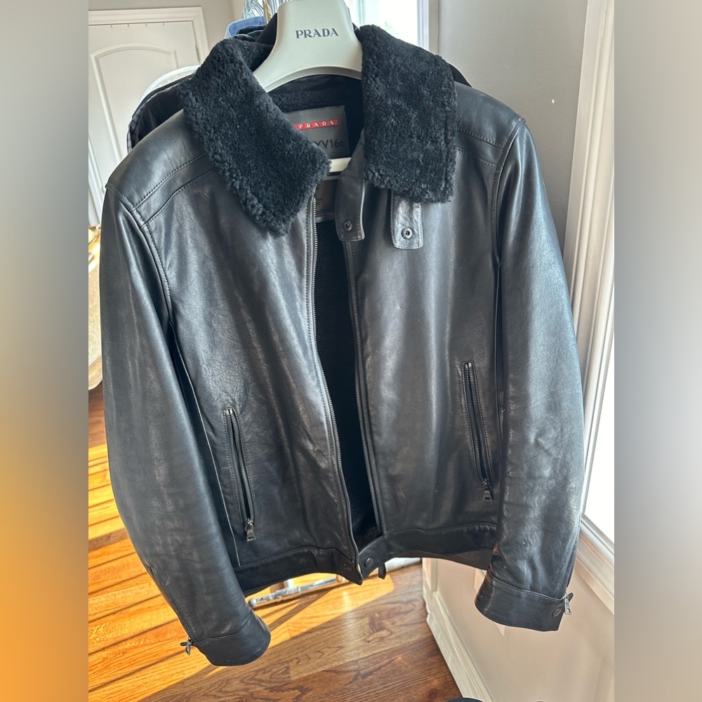 Prada leather jacket